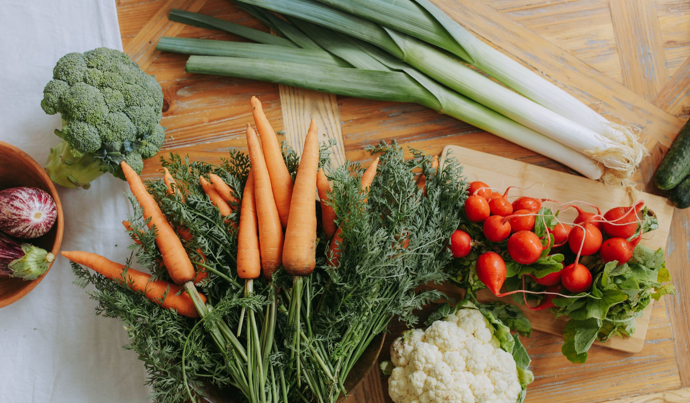 Fresh vegetables — peppers, tomatoes and mushrooms